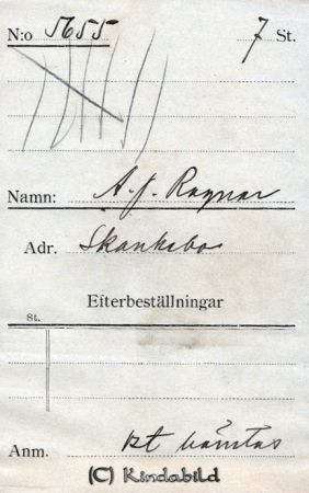 A J Ragnar Skankebo
A J Ragnar Skankebo
Nyckelord: Ragnar Skankebo