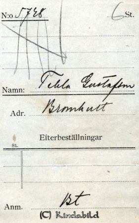 Tekla Gustafsson Bromhult
Tekla Gustafsson Bromhult
Nyckelord: Gustafsson Bromhult