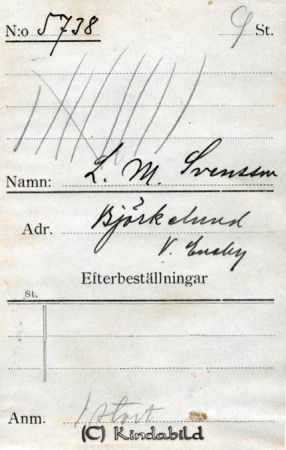 L M Svensson Björkelund V Eneby
L M Svensson Björkelund V Eneby
Nyckelord: Svensson Björkelund