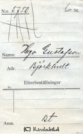 Hugo Gustafsson Björkhult
Hugo Gustafsson Björkhult
Nyckelord: Gustafsson Björkhult
