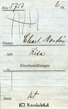 Charl. Nordén Kisa
Charl. Nordén Kisa
Nyckelord: Nordén Kisa