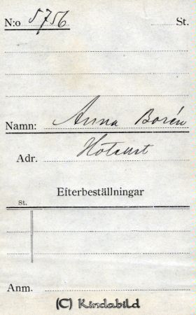 Anna Borén Hotellet
Anna Borén Hotellet
Nyckelord: Anna Borén