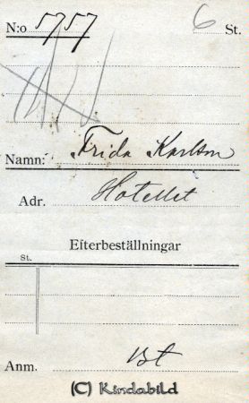 Frida Karlsson Hotellet
Frida Karlsson Hotellet

Nyckelord: Frida Karlsson