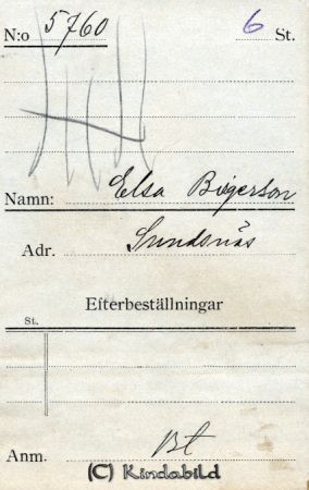 Elsa Birgersson Sundsnäs
Elsa Birgersson Sundsnäs
Nyckelord: Birgersson Sundsnäs