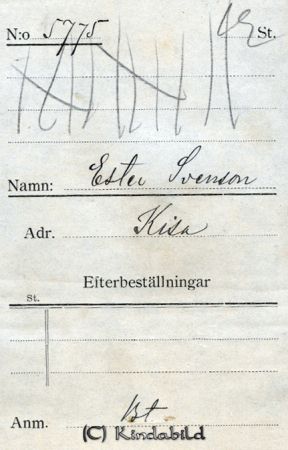 Ester Svensson Kisa
Ester Svensson Kisa
Nyckelord: Ester Svensson