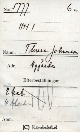 Thure Johansson Nygärde
Thure Johansson Nygärde
Nyckelord: Johansson Nygärde