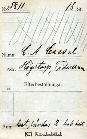 C A Cassel Högstorp Tidersrum
C A Cassel Högstorp Tidersrum
Nyckelord: Cassel Högstorp