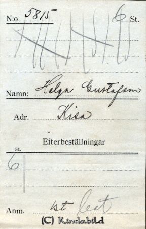 Helga Gustafsson Kisa
Helga Gustafsson Kisa
Nyckelord: Helga Gustafsson