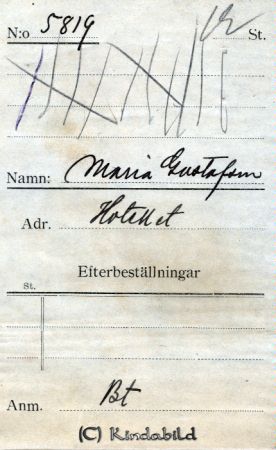 Maria Gustafsson Hotellet
Maria Gustafsson Hotellet
Nyckelord: Gustafsson Hotellet