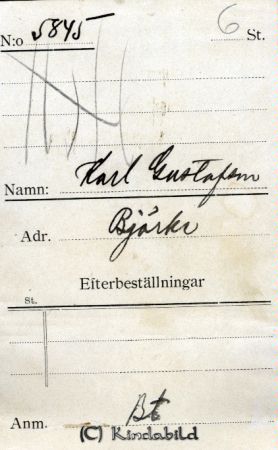 Karl Gustafsson Björke
Karl Gustafsson Björke
Nyckelord: Karl Gustafsson