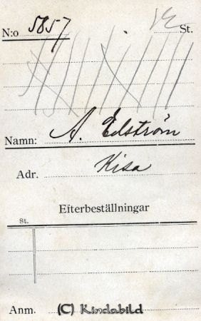 A Edström Kisa
A Edström Kisa
Nyckelord: Edström Kisa