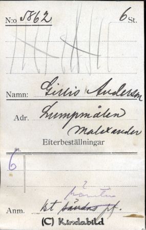 Gillis Andersson Lumpmålen Malexander
Gillis Andersson Lumpmålen Malexander
Nyckelord: Andersson Lumpmålen