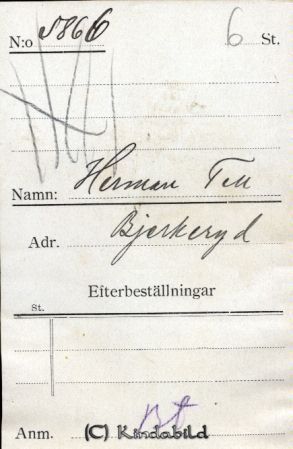 Herman Tell Bjärkeryd
Herman Tell Bjärkeryd
Nyckelord: Tell Bjärkeryd