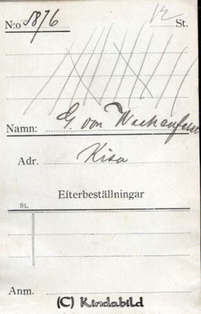 G von Wachenfeldt Kisa
G von Wachenfeldt Kisa
Nyckelord: von Wachenfeldt