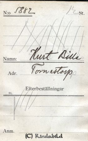 Kurt Bille Tomestorp
Kurt Bille Tomestorp
Nyckelord: Bille Tomestorp