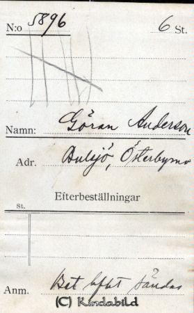 Göran Andersson Bulsjö Österbymo
Göran Andersson Bulsjö Österbymo
Nyckelord: Andersson Bulsjö