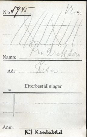 Fredriksson Kisa
Fredriksson Kisa
Nyckelord: Fredriksson Kisa