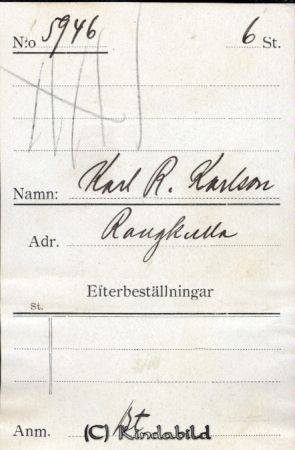 Karl R Karlsson Rangkulla
Karl R Karlsson Rangkulla
Nyckelord: Karlsson Rangkulla