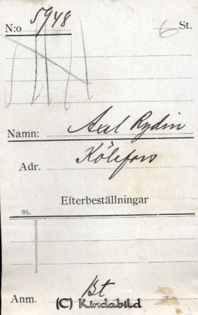 Axel Rydin Kölefors
Axel Rydin Kölefors
Nyckelord: Rydin Kölefors
