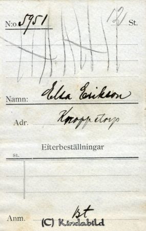 Elsa Eriksson Knoppetorp
Elsa Eriksson Knoppetorp
Nyckelord: Eriksson Knoppetorp