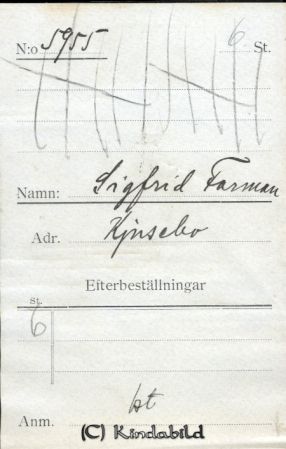 Sigfrid Farman, Kjusebo
 Sigfrid Farman, Kjusebo 
Nyckelord: Farman Kjusebo
