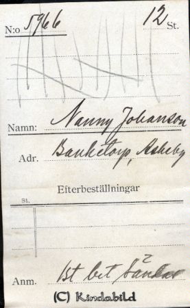 Nanny Johansson Banketorp Askeby
Nanny Johansson Banketorp Askeby
Nyckelord: Johansson Banketorp