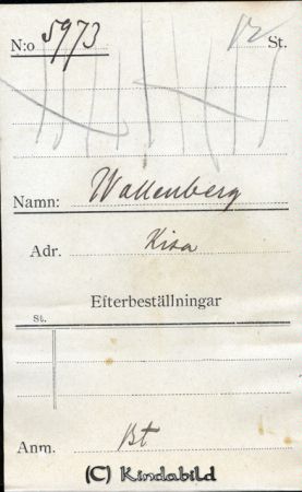 Wallenberg Kisa
Wallenberg Kisa
Nyckelord: Wallenberg Kisa