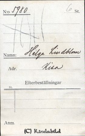 Helga Lindblom Kisa
Helga Lindblom Kisa
Nyckelord: Helga Lindblom