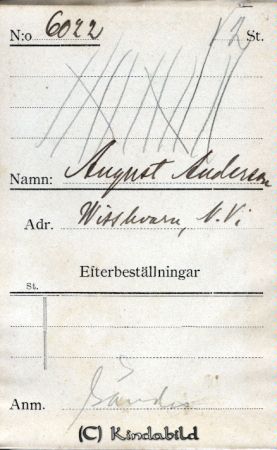 August Andersson Wisskvarn  N Vi
August Andersson Wisskvarn  N Vi
Nyckelord: Andersson Wisskvarn