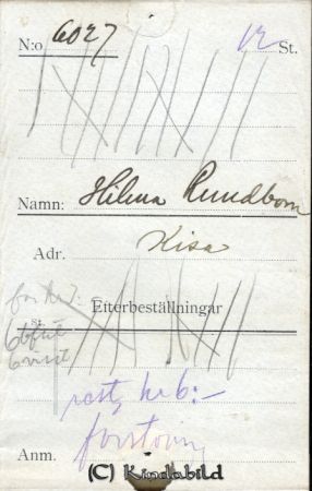 Hilma Rundbom Kisa
Hilma Rundbom Kisa
Nyckelord: Hilma Rundbom