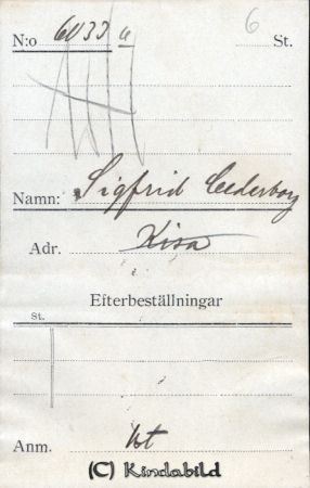 Sigfrid Cedersborg Kisa
Sigfrid Cedersborg Kisa
Nyckelord: Sigfrid Cedersborg