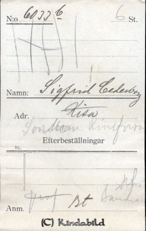 Sigfrid Cedersborg Kisa
Sigfrid Cedersborg Kisa
Nyckelord: Sigfrid Cedersborg