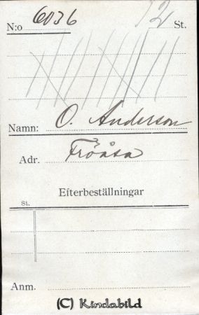 O Andersson Fröåsa
O Andersson Fröåsa
Nyckelord: Andersson Fröåsa