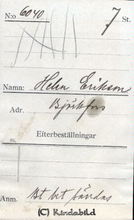 Helen Eriksson Björkfors
Helen Eriksson Björkfors
Nyckelord: Eriksson Björkfors