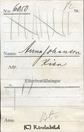 Anna Johansson Kisa
Anna Johansson Kisa
Nyckelord: Anna Johansson
