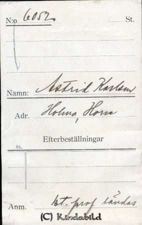 Astrid Karlsson Holma Horn
Astrid Karlsson Holma Horn
Nyckelord: Karlsson Holma