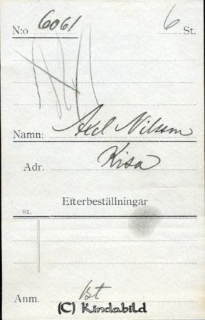 Axel Nilsson Kisa
Axel Nilsson Kisa
Nyckelord: Axel Nilsson