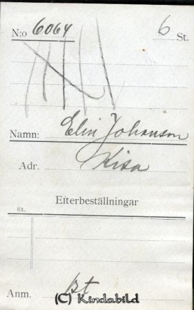 Elin Johansson Kisa
Elin Johansson Kisa
Nyckelord: Elin Johansson