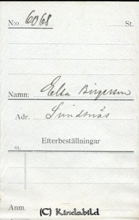 Ella Birgersson
Sundsnäs
Nyckelord: Ella Birgersson