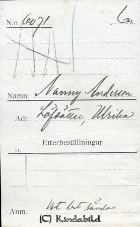 Nanny Andersson Löfsätter Ulrika
Nanny Andersson Löfsätter Ulrika
Nyckelord: Nanny Andersson