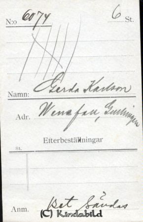Gerda Karlsson Wenefall Gullringen
Gerda Karlsson Wenefall Gullringen
Nyckelord: Karlsson Wenefall