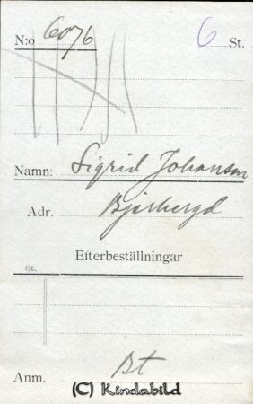 Sigrid Johansson Bjerkeryd
Sigrid Johansson Bjerkeryd
Nyckelord: Johansson Bjerkeryd