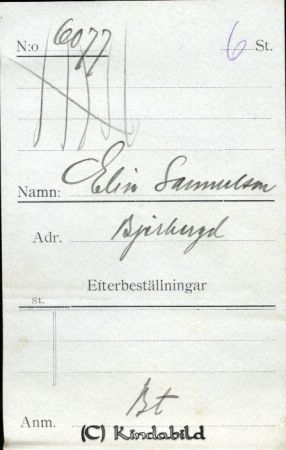Elin Samuelsson Bjärkeryd
Elin Samuelsson Bjärkeryd
Nyckelord: Samuelsson Bjärkeryd