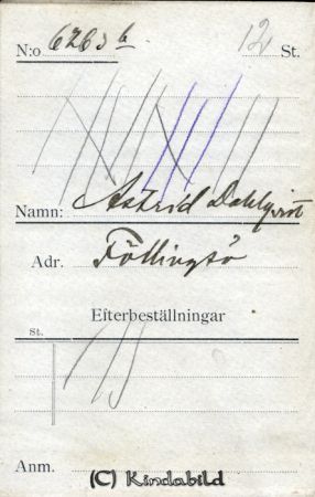 Astrid Dahlqvist  Föllingsö
Astrid Dahlqvist  Föllingsö 
Nyckelord: Dahlqvist Föllingsö