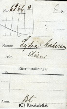 Lydia Andersson Kisa
Lydia Andersson Kisa
Nyckelord: Lydia Andersson