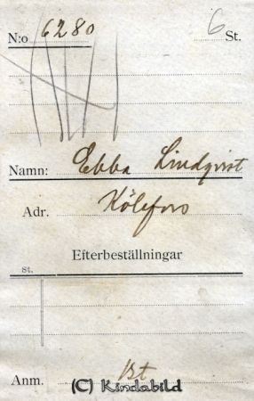 Ebba Lindqvist  Kölefors
Ebba Lindqvist  Kölefors
Nyckelord: Lindqvist Kölefors
