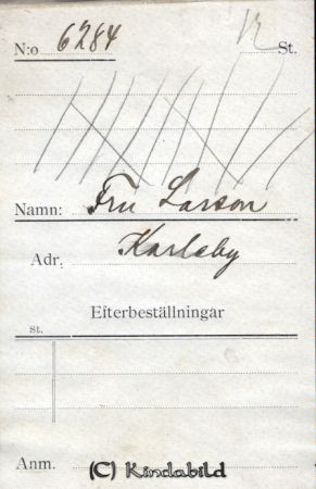 Fru Larsson Karleby
Fru Larsson Karleby
Nyckelord: Larsson Karleby