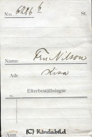 Fru Nilson  Kisa
Fru Nilson  Kisa
Nyckelord: Nilson Kisa