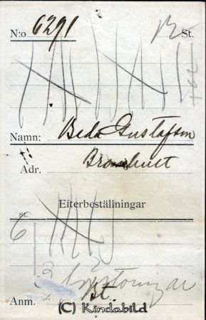 Beda Gustafsson Bromhult
Beda Gustafsson Bromhult
Nyckelord: Gustafsson Bromhult