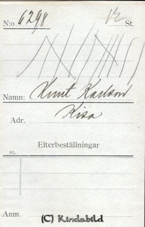 Knut Karlsson Kisa
Knut Karlsson Kisa
Nyckelord: Knut Karlsson